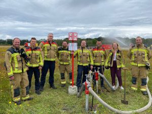 Brandweer Zone Rand test met succes ruwwaterleiding vliegveld Malle 2