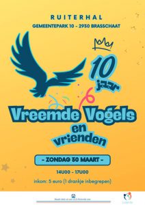 Brasschaatse, inclusieve coverband De Vreemde Vogels viert 10-jarig bestaan 2